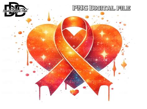 Orange Awareness Ribbon Cancer Survivo Graphic By Dynamic Dimensions · Creative Fabrica