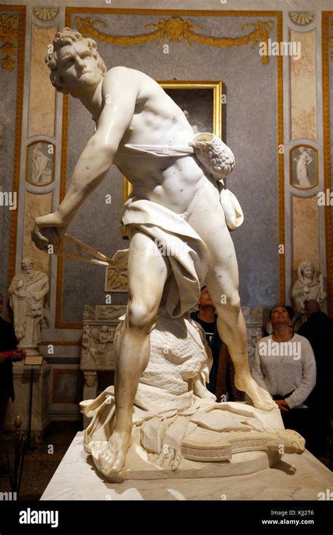 Borghese Gallery Rome Gian Lorenzo Bernini David Marble 1623 1624