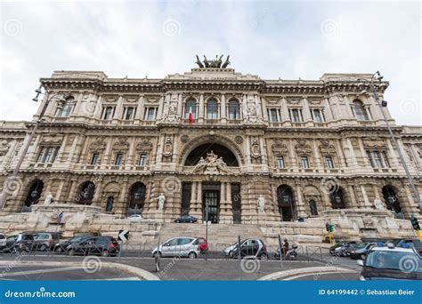 Rome The Facade Of Palace Of Justice Palazzo Di Giustizia