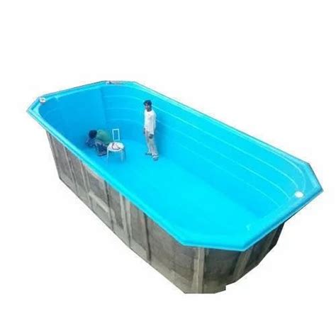 Blue FRP Portable Swimming Pool For Hotels Resorts 8 Feet At Rs