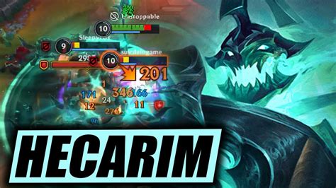 WILD RIFT HECARIM GAMEPLAY NEW OP CHAMPION BUILD RUNES YouTube