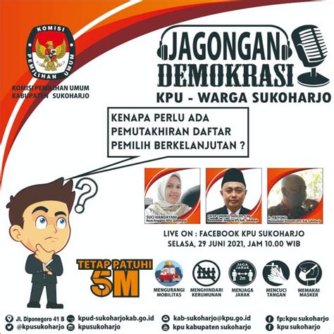 Dukcapil Dan Kpu Sukoharjo Gelar Acara Jagongan Demokrasi Terasmedia Id