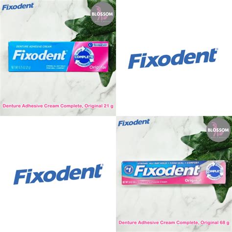 Fixodent Denture Adhesive Cream Complete Original 68 Or 21g Lazada