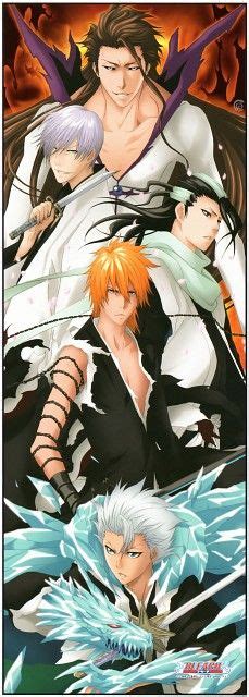 Bleach Ichigo Kurosaki Toshiro Hitsugaya Byakuya Kuchiki Gin