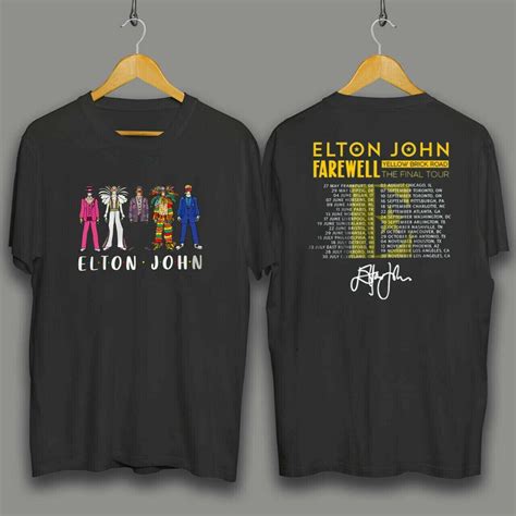 Elton John Farewell Tour 2022 Shirt Elton John Shirt Goodbye Yellow