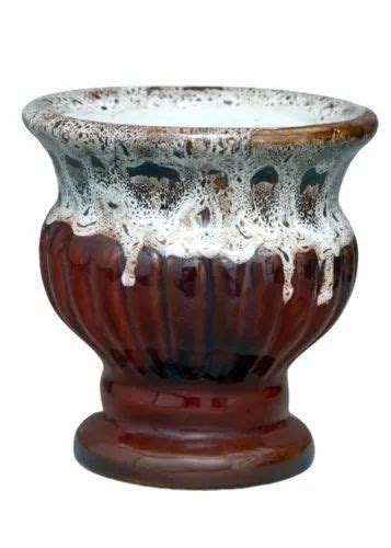 Plain Interior Decor Ceramic Garden Pot At Rs 100 In Thangadh Id