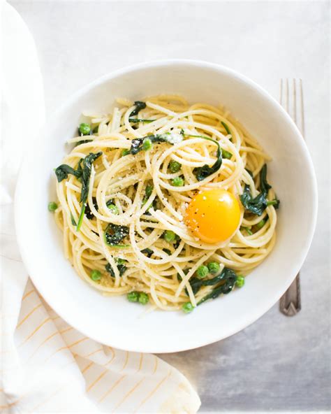 Spring Vegetarian Carbonara Earthbound Farm