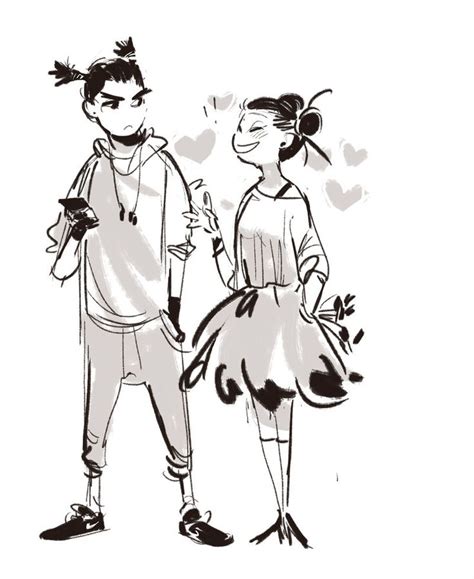 Puc And Garu By Some Hipster Cartoon Drawings Cartoon Drawings Of