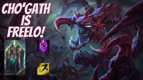 CHO GATH IS YOUR TOP LANE FREE LP League Of Legends Cho Gath Top Lane