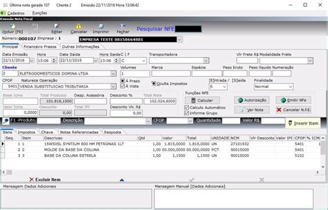 Emissor Sistema Programa Software Nota Fiscal Eletr Nica Nfe R