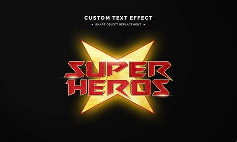 Premium Psd Superhero 3d Text Style Effect