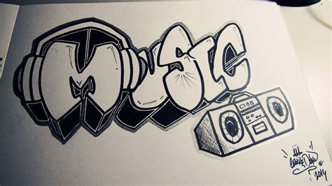 MUSIC Graffiti By LilWolfieDewey On DeviantArt