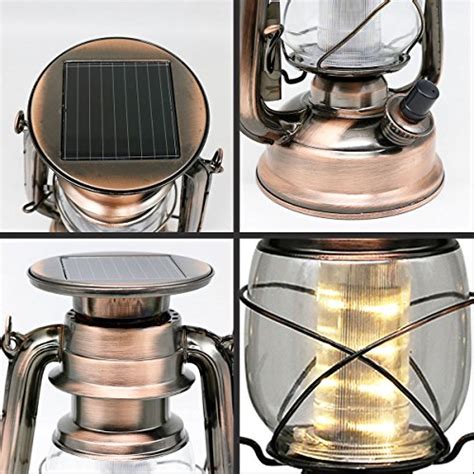 Solar Lantern, Solla Portable LED Hurricane Lantern Solar Outdoor LED Camping Lantern ...