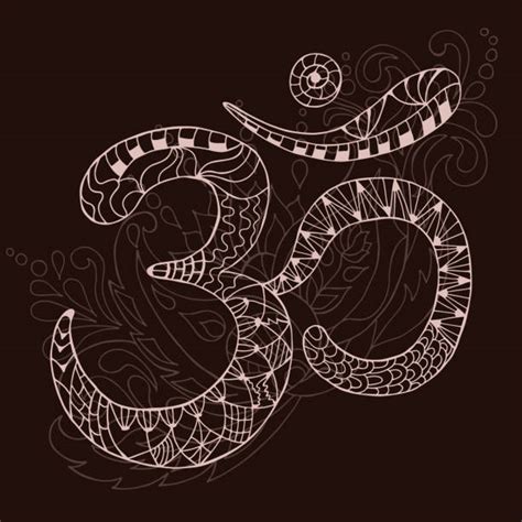 Sanskrit Symbol For Om Drawing Stock Photos Pictures And Royalty Free