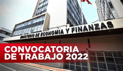 Convocatoria de trabajo Ministerio de Economía 2022 entidad ofrece