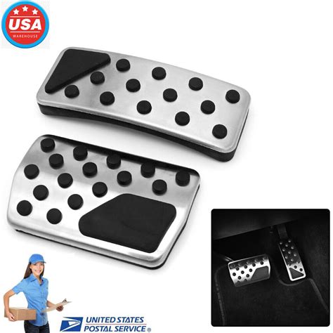 Vehicle Accelerator Brake Pedals Cover Stainless Steel Pad For Dodge