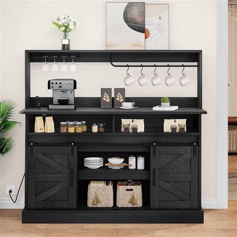 Amazon Yitahome Farmhouse Coffee Bar Cabinet Buffet Cabinet