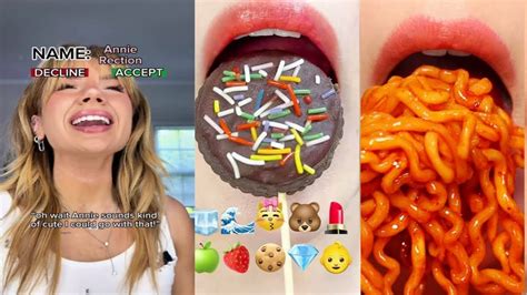 🥭 Text To Speech 🥭 Asmr Satisfying Eating Bailey Spinn Povs Tiktok Compilations 2023 55