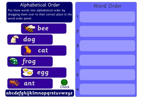 Alphabet and Alphabetical Order Games for Foundation | Alphabetical Order Activities for ...