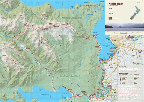 Kepler Track topographic map - NewTopo (NZ) Ltd