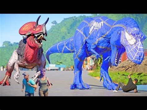 Jurassic World Evolution Ultimasaurus Megatron Blue Spiderman T Rex