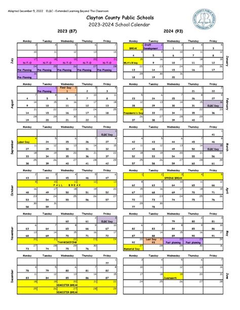 Clayton County Public Schools Calendar Holidays 2023-202