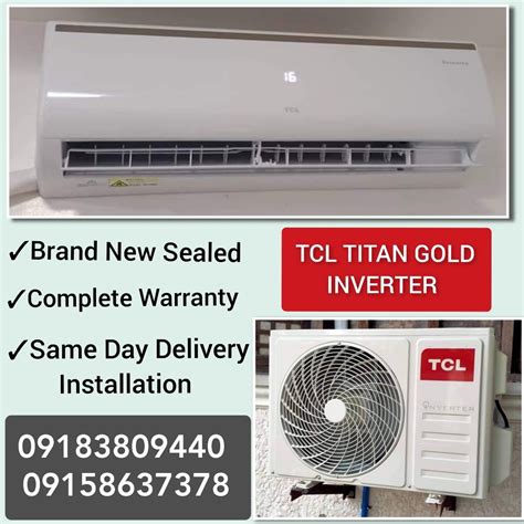 Tcl Titan Gold Inverter Split Type Aircon Tv Home Appliances Air