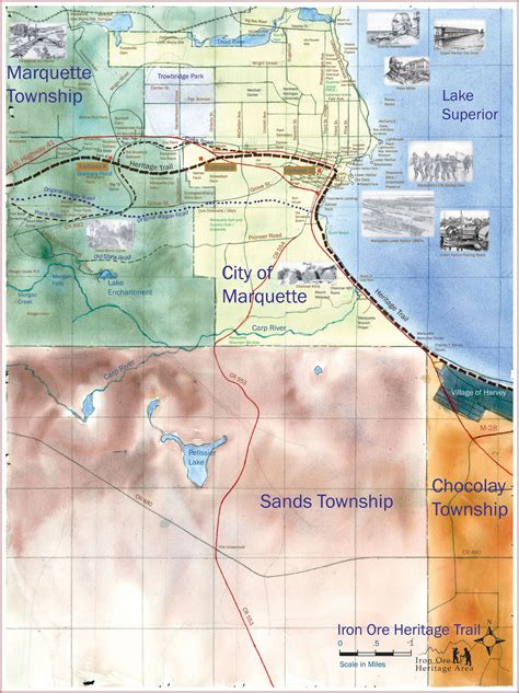 Marquette Trail Map - Marquette WI • mappery