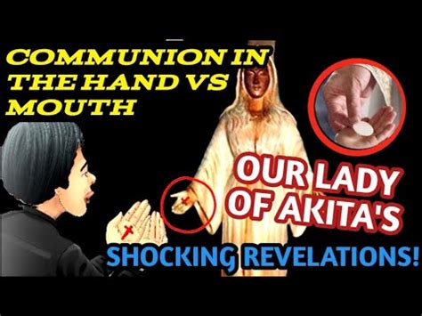 Communion In The Hand Vs Communion In The Mouth What Did The Virgin