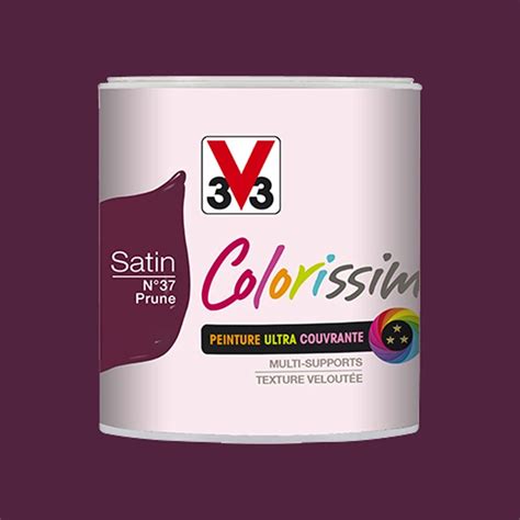 Peinture Multi Supports V33 Colorissim Satin Prune N37