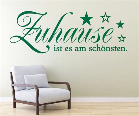 Wandtattoo Spruch Zuhause Ist Es Am Sch Nsten Flur