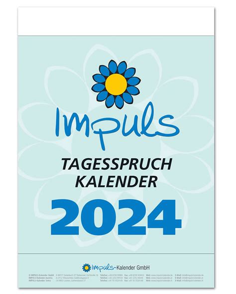 Kalender 2024 Weisheiten Jilly Lurlene