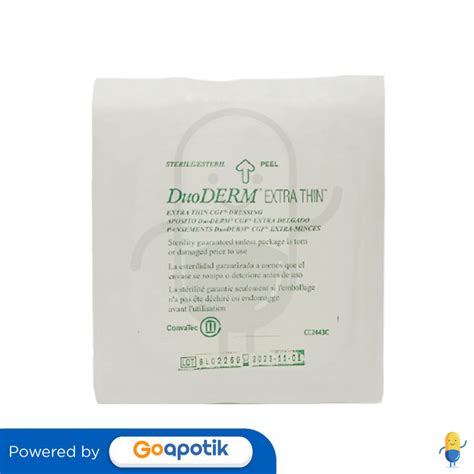 DUODERM EXTRATHIN 10 CM X 10 CM Kegunaan Efek Samping Dosis Dan