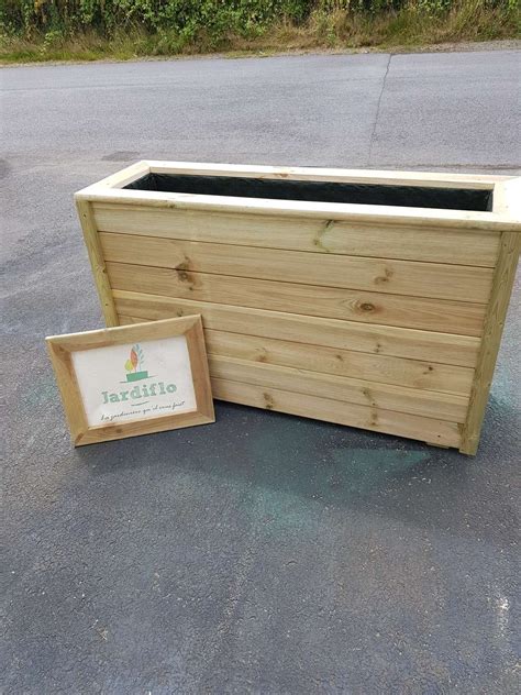 Jardini Re Haute X X L En Bois Certifi Fsc Jardiflo