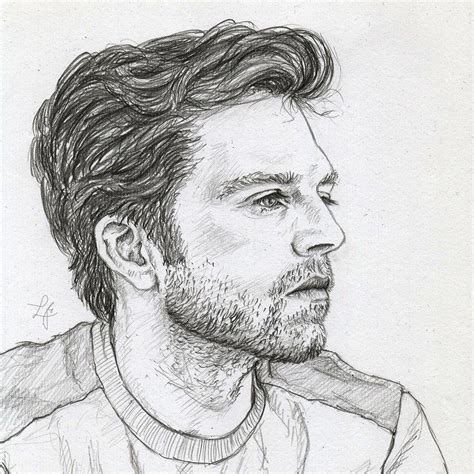 How To Draw Sebastian Stan At How To Draw