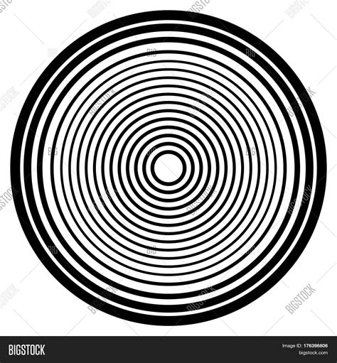 Concentric Circles Vector Photo Free Trial Bigstock