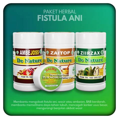 Paket Obat Herbal Ambeien Fistula Ani Fisura Ani De Nature Official