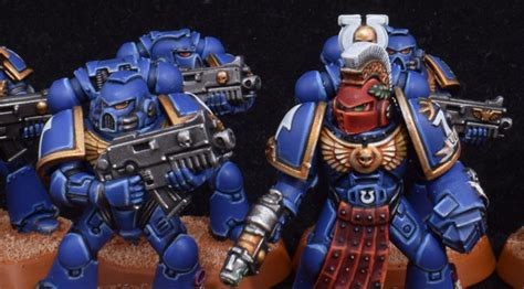 Ultramarine Tactical Squad Finished Golden Throne