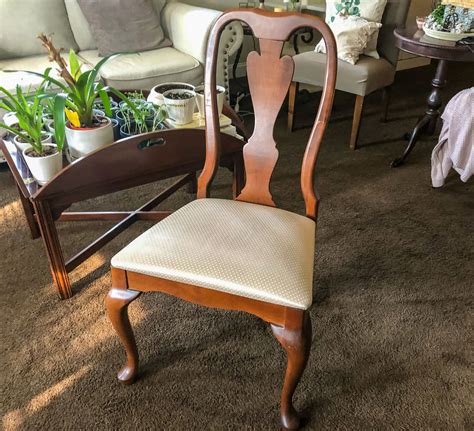 Diy Reupholstering Project Of Dining Room Chairs