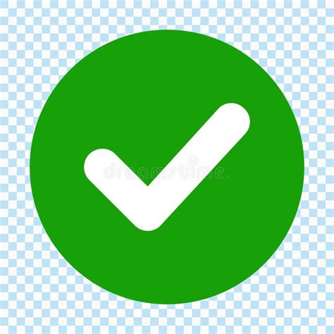 Green Check Mark Icon Tick Symbol In Green Color Vector Illustration