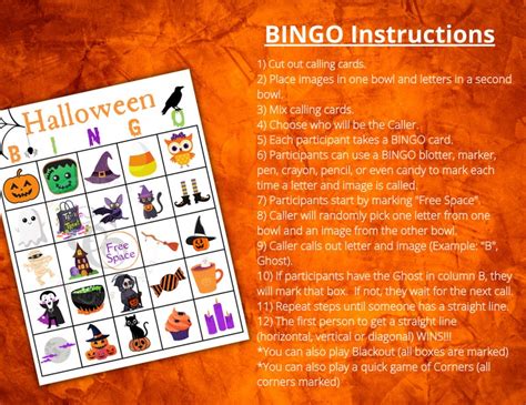 Halloween BINGO Cards 30 BINGO Cards Halloweenpartygames - Etsy