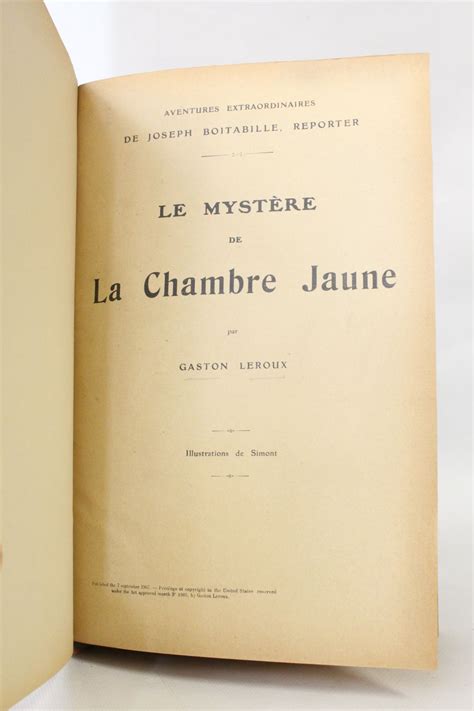 LEROUX Le mystère de la chambre jaune suivi de Le parfum de la dame