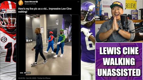 Minnesota Vikings Rookie Safety Lewis Cine Walking Unassisted Only