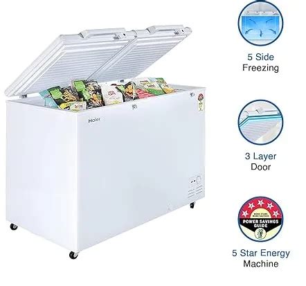 Haier 788 Liters 5 Star Double Door Hard Deep Freezer AC GHAR