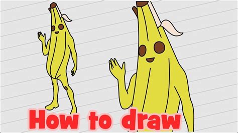 How To Draw Peely From Fortnite Youtube