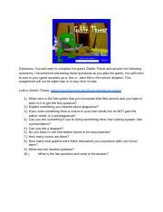 Complete Goblin Threat Game And Answer Plagiarism Questions Course Hero