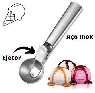 Pegador Colher De Sorvete Inox Bola Profissional Wincy Pegadores