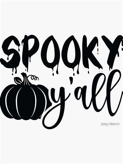 SpookyHalloween Sticker For Sale By Jozy Merch Redbubble