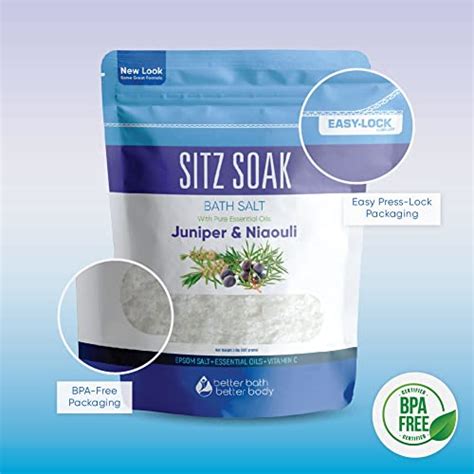 Sitz Bath Soak Ounces Sitz Salt Epsom Salt Hemorrhoid Soothing With