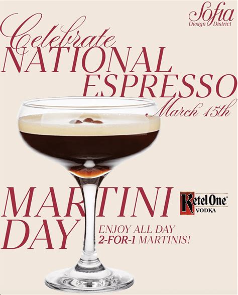 Espresso Martinis For National Espresso Martini Day At Sofia Design